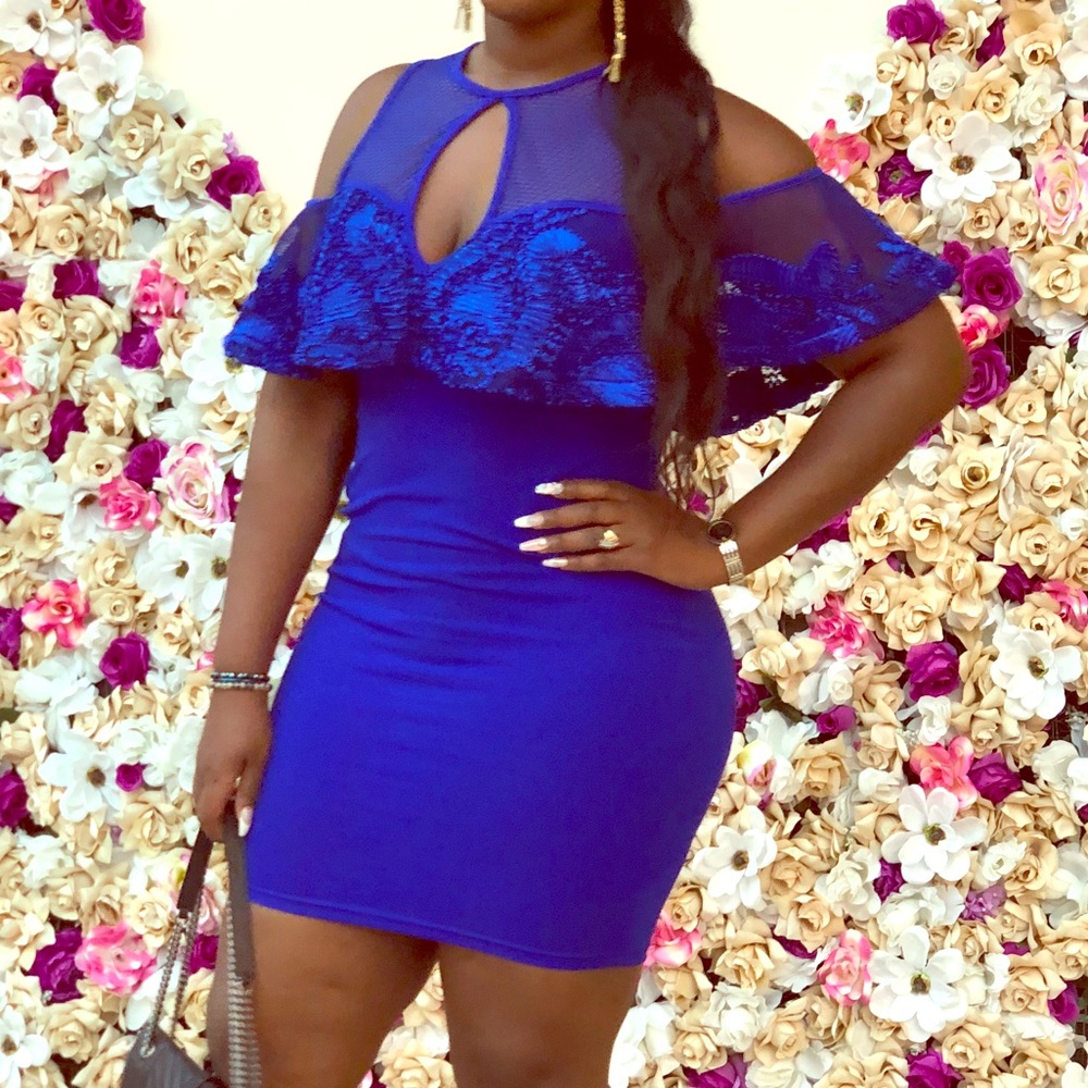 Vibrant Royal blue vacation dress